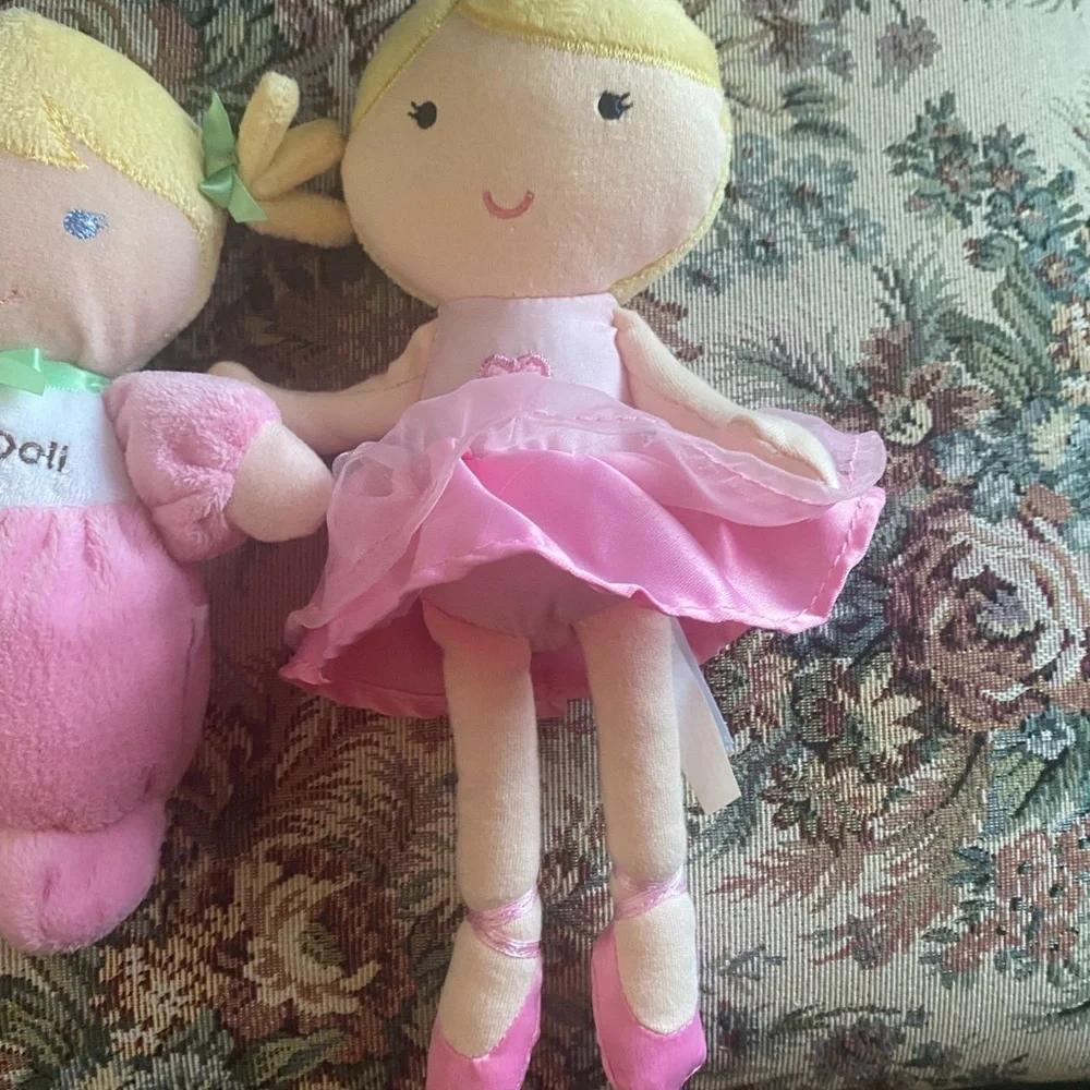 Carter's Just One Ballerina Rattle & Fisher-Price My Little Doll Pink Plush Toys